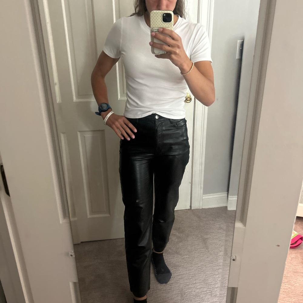 Aritzia leather pants